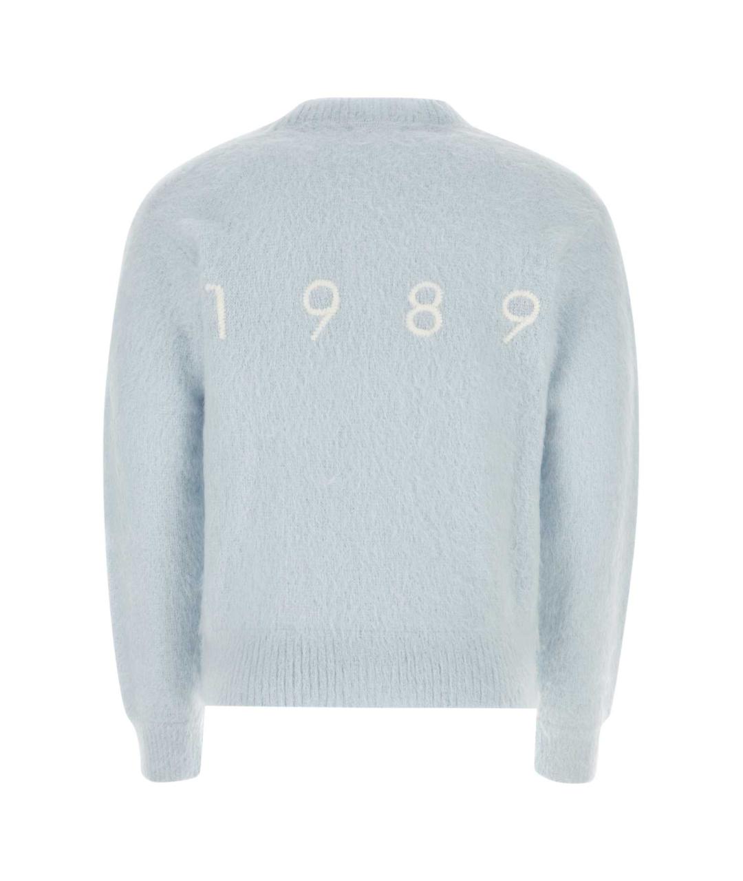 1989 STUDIO Голубой шерстяной кардиган, фото 2