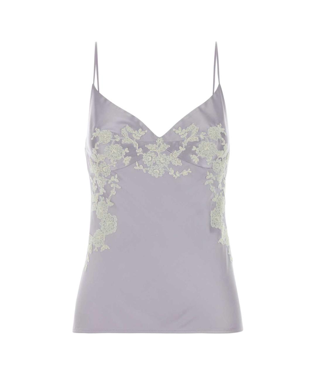 ERMANNO SCERVINO Фиолетовая вискозная майка, фото 1