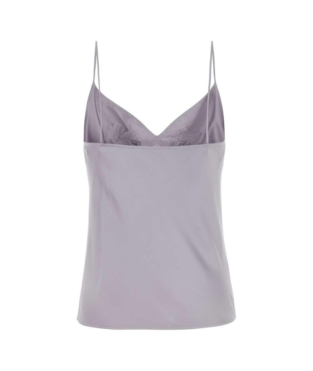 ERMANNO SCERVINO Фиолетовая вискозная майка, фото 2