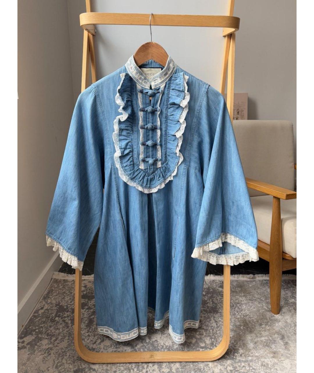 GUCCI Синее платье, фото 5