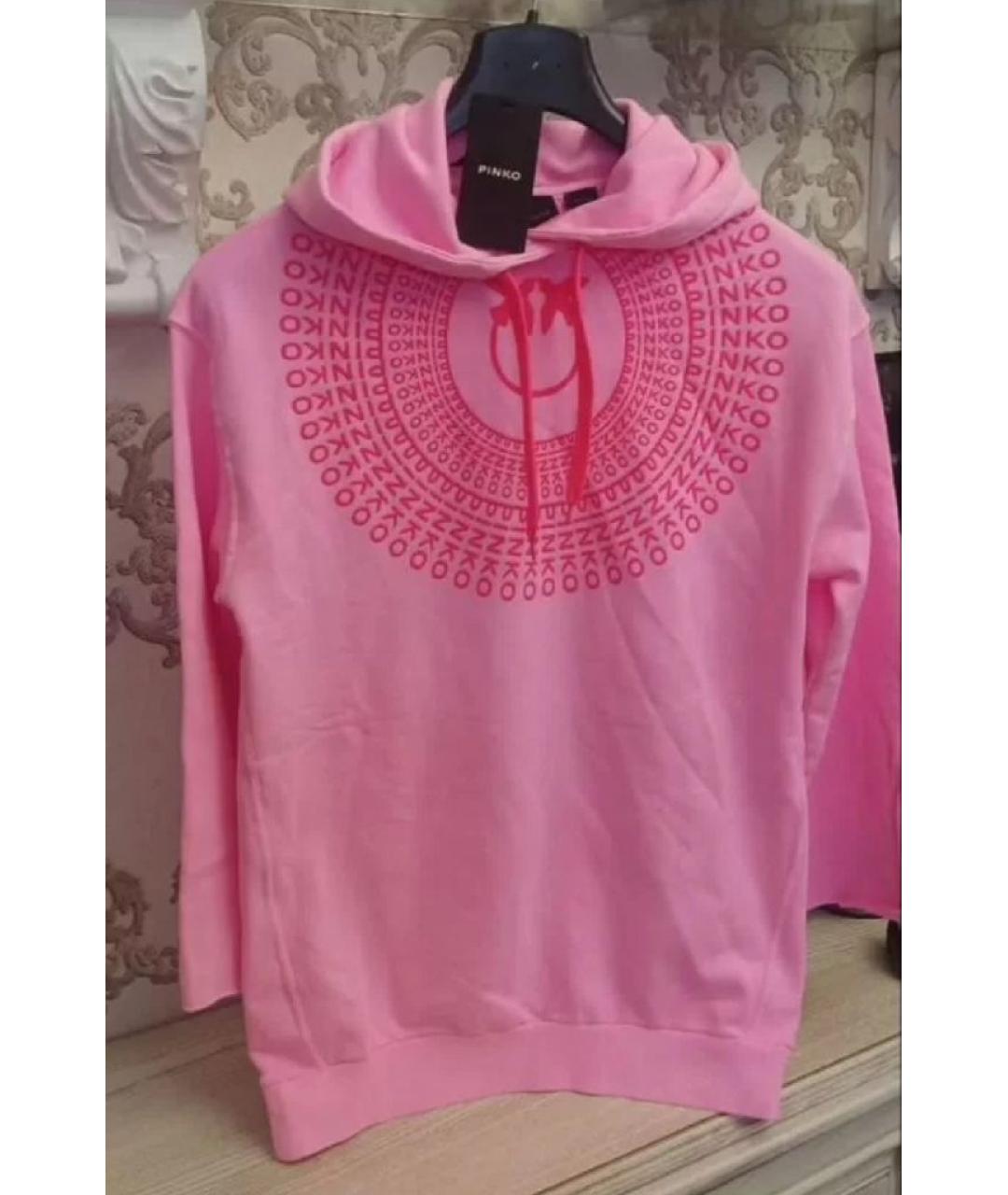 PINKO Розовое хлопковое повседневное платье, фото 6