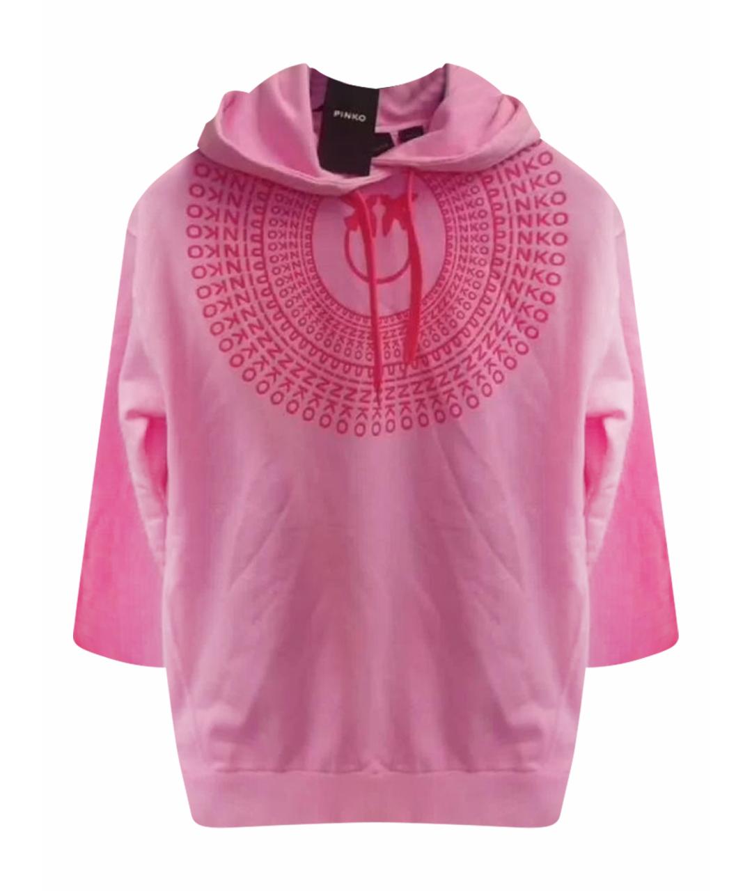 PINKO Розовое хлопковое повседневное платье, фото 1