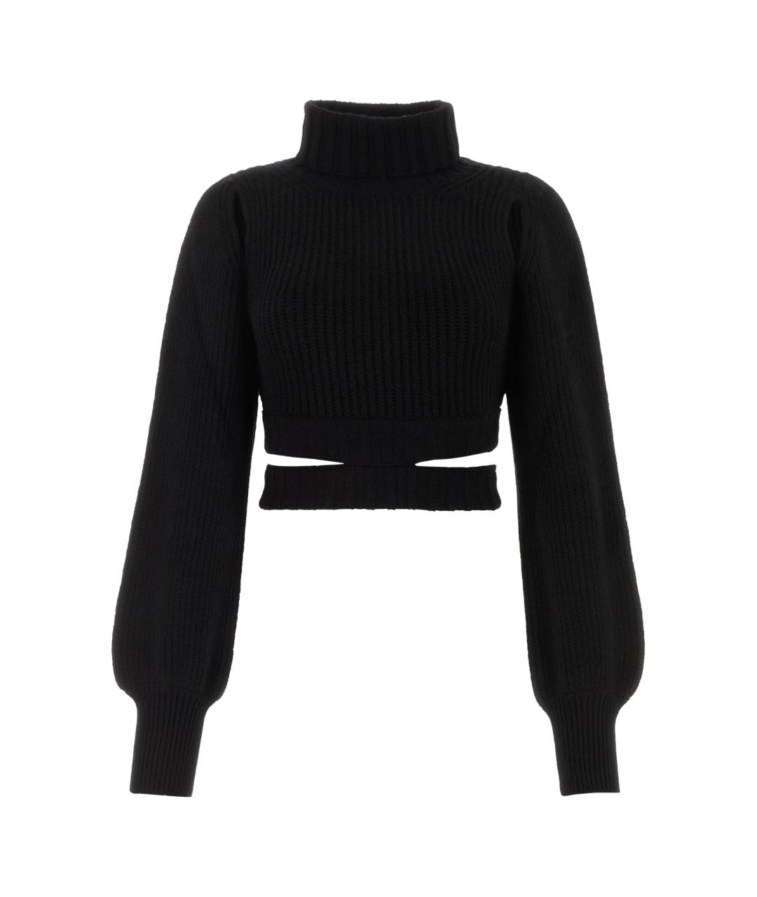 ANDREADAMO Черный шерстяной джемпер / свитер, фото 1