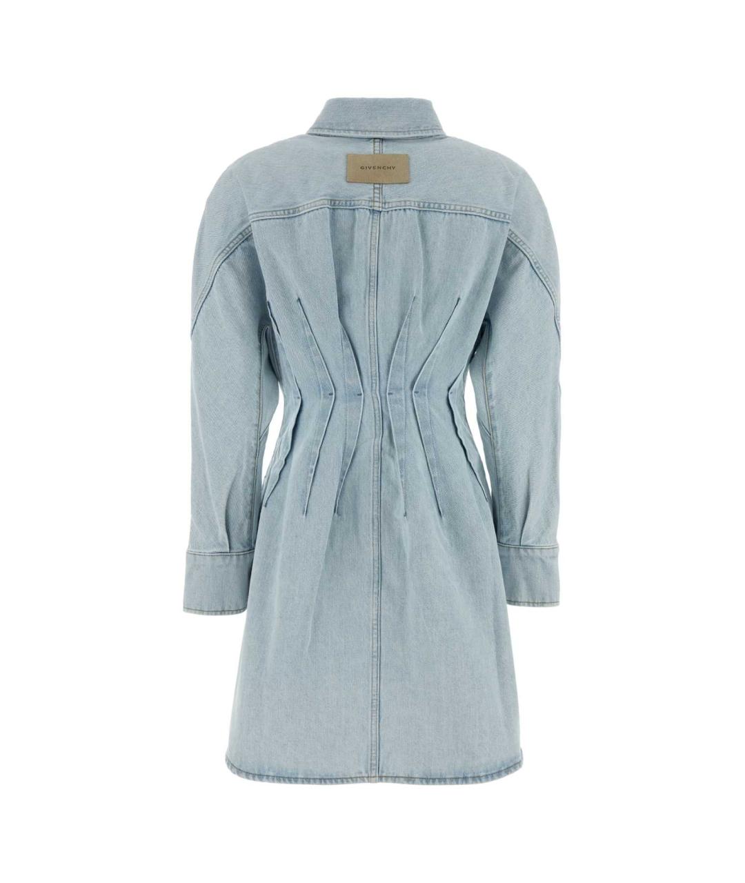 GIVENCHY Синее деним платье, фото 2