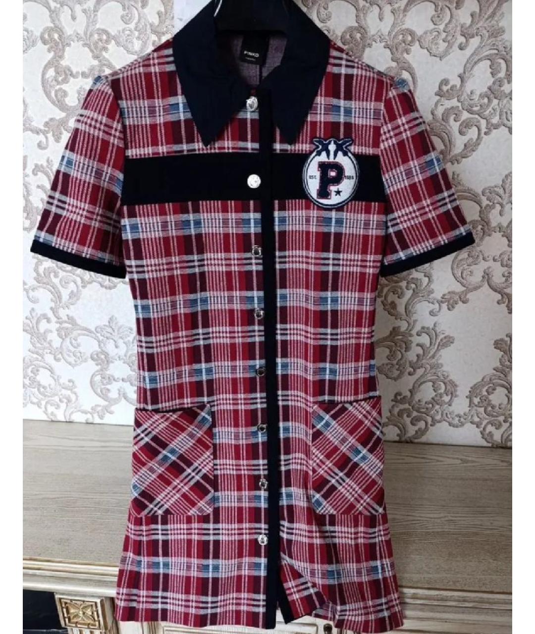 PINKO Мульти вискозное повседневное платье, фото 7