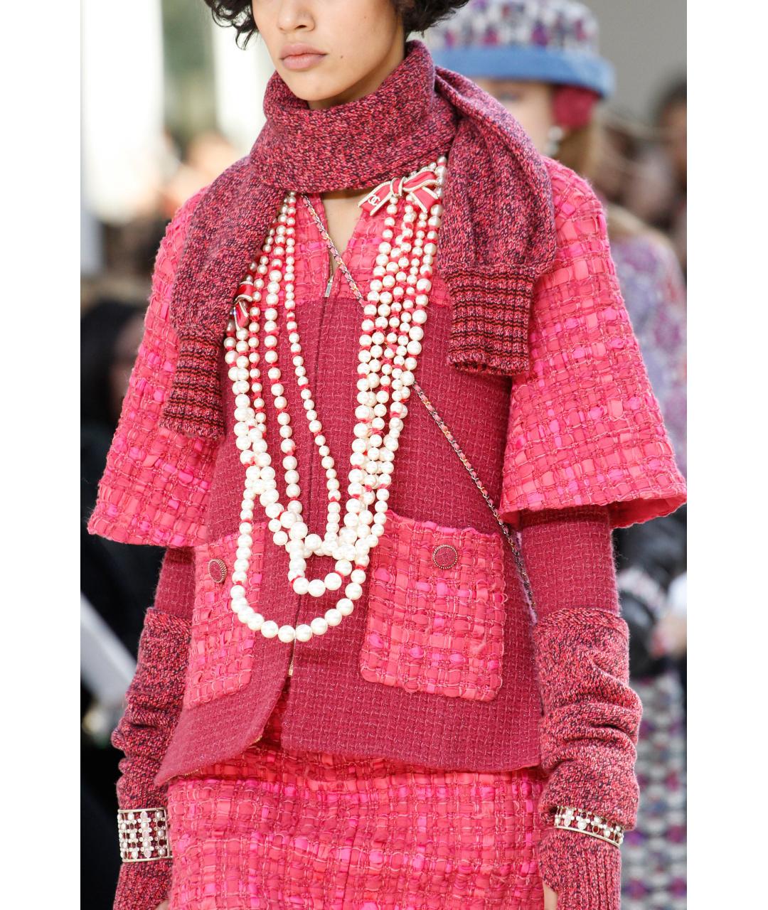 CHANEL Розовый твидовый жакет/пиджак, фото 3