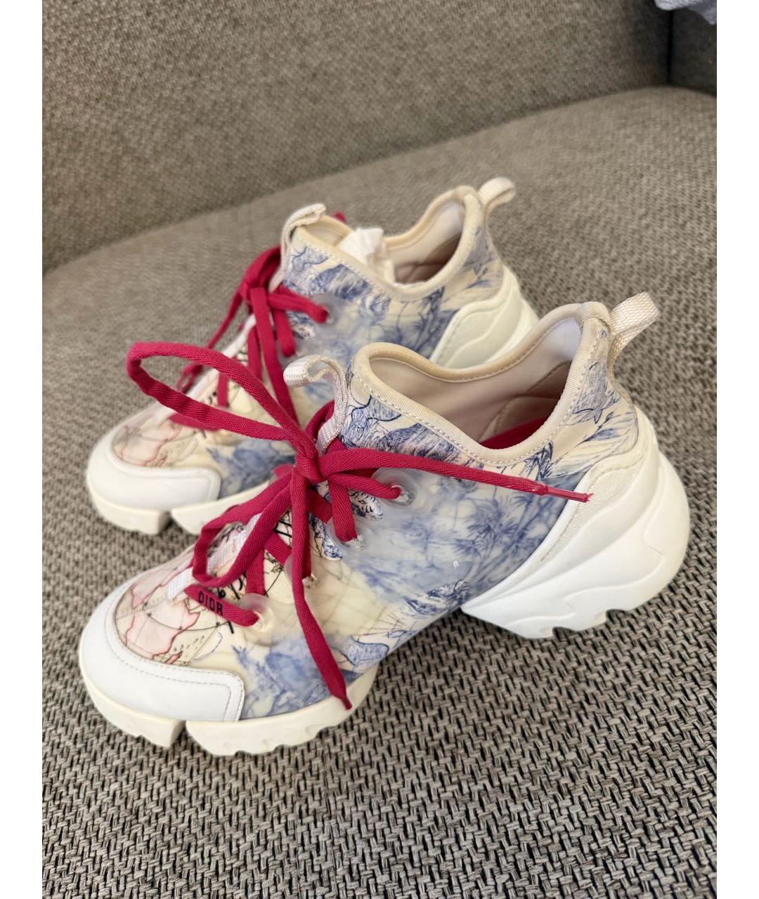 CHRISTIAN DIOR Мульти текстильные кроссовки, фото 6