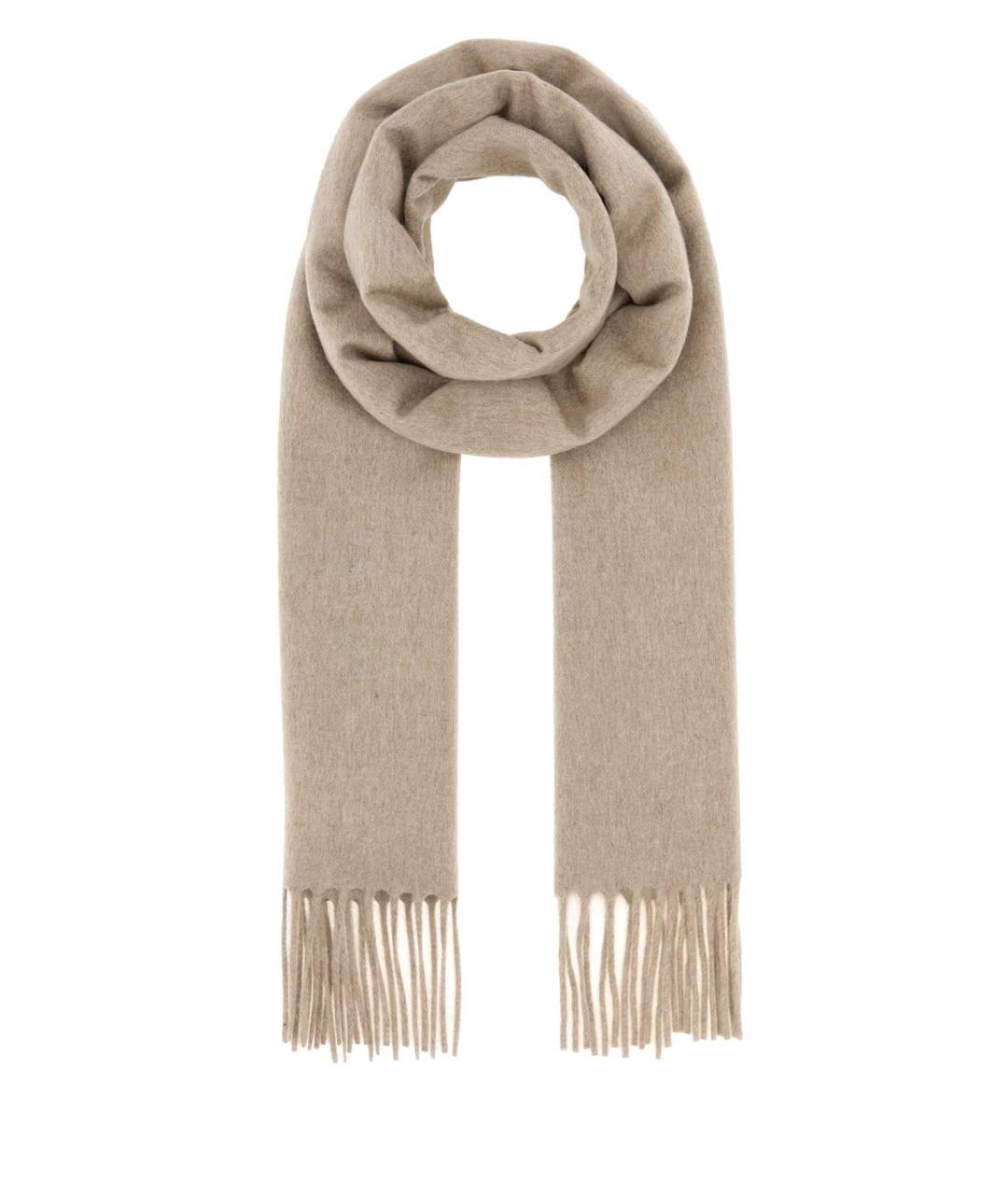 MAX MARA Бежевый кашемировый шарф, фото 1