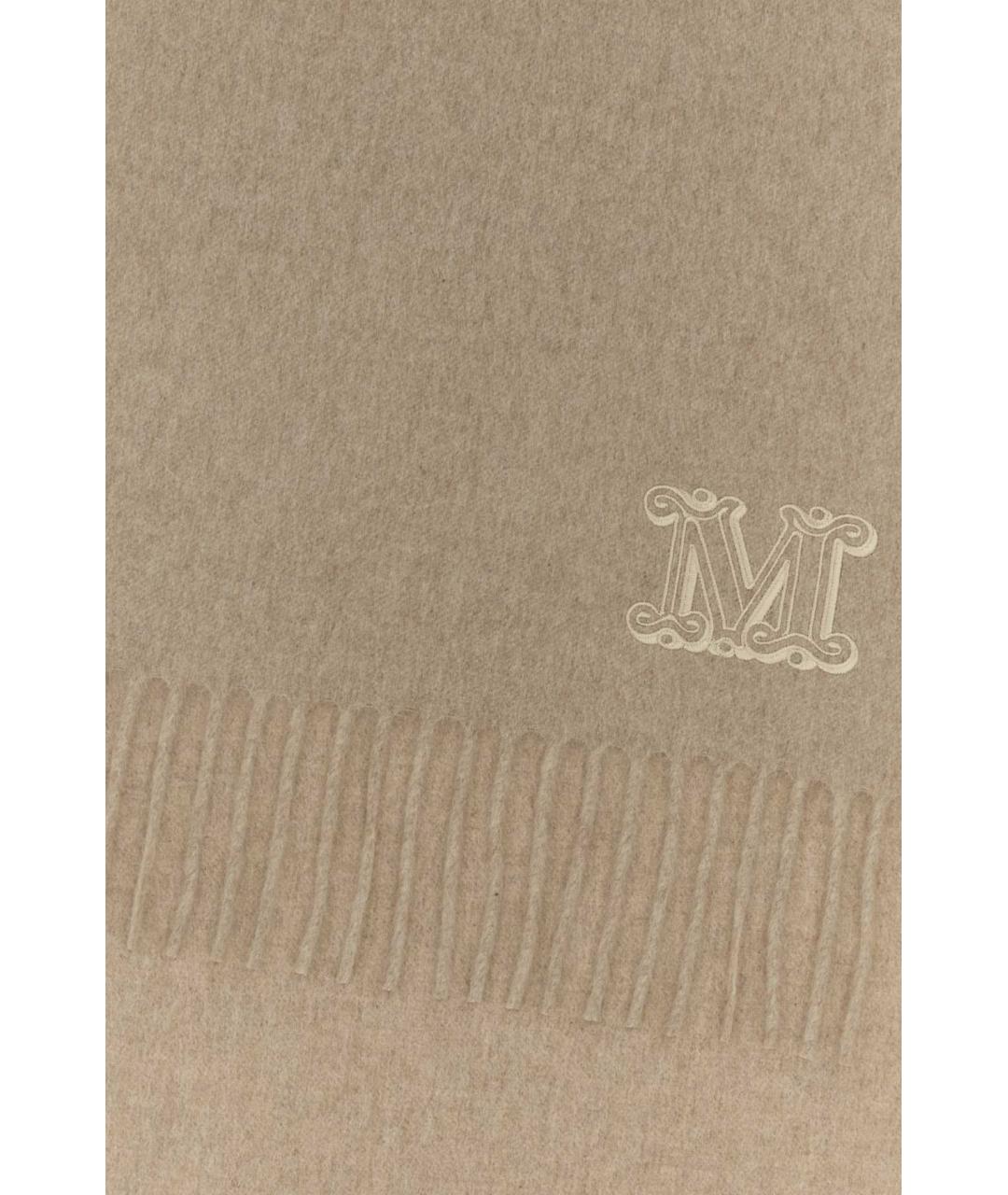 MAX MARA Бежевый кашемировый шарф, фото 2