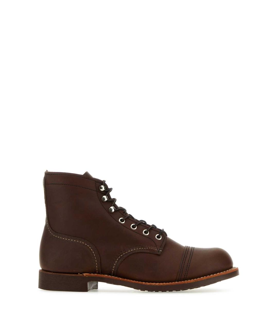 RED WING Коричневые кожаные высокие ботинки, фото 1