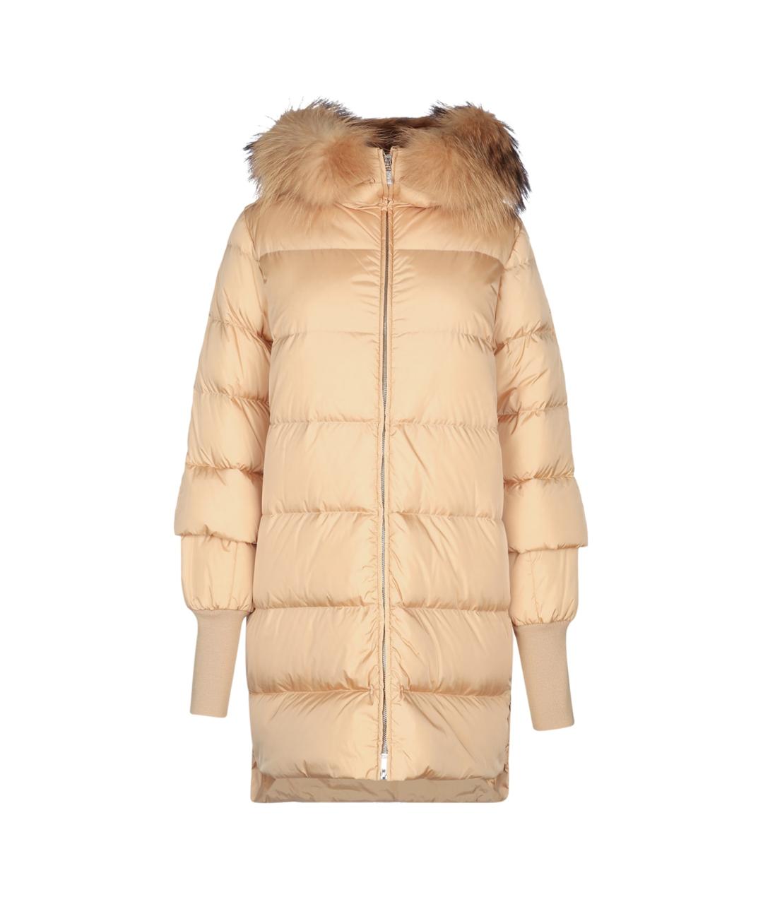ADD Бежевый синтетический пуховик, фото 1