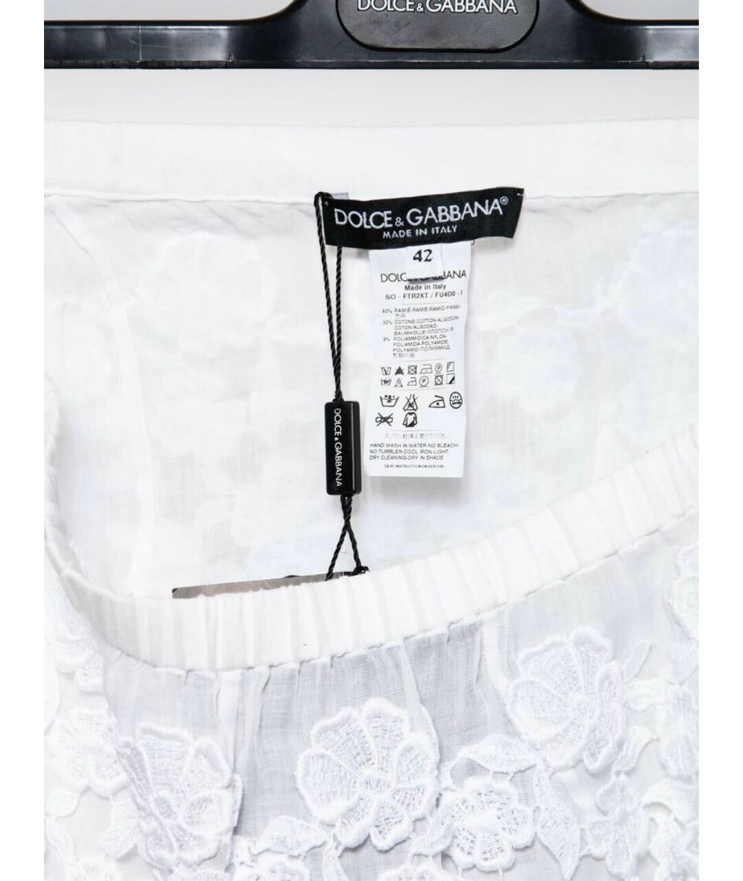 DOLCE&GABBANA Белые хлопковые шорты, фото 2