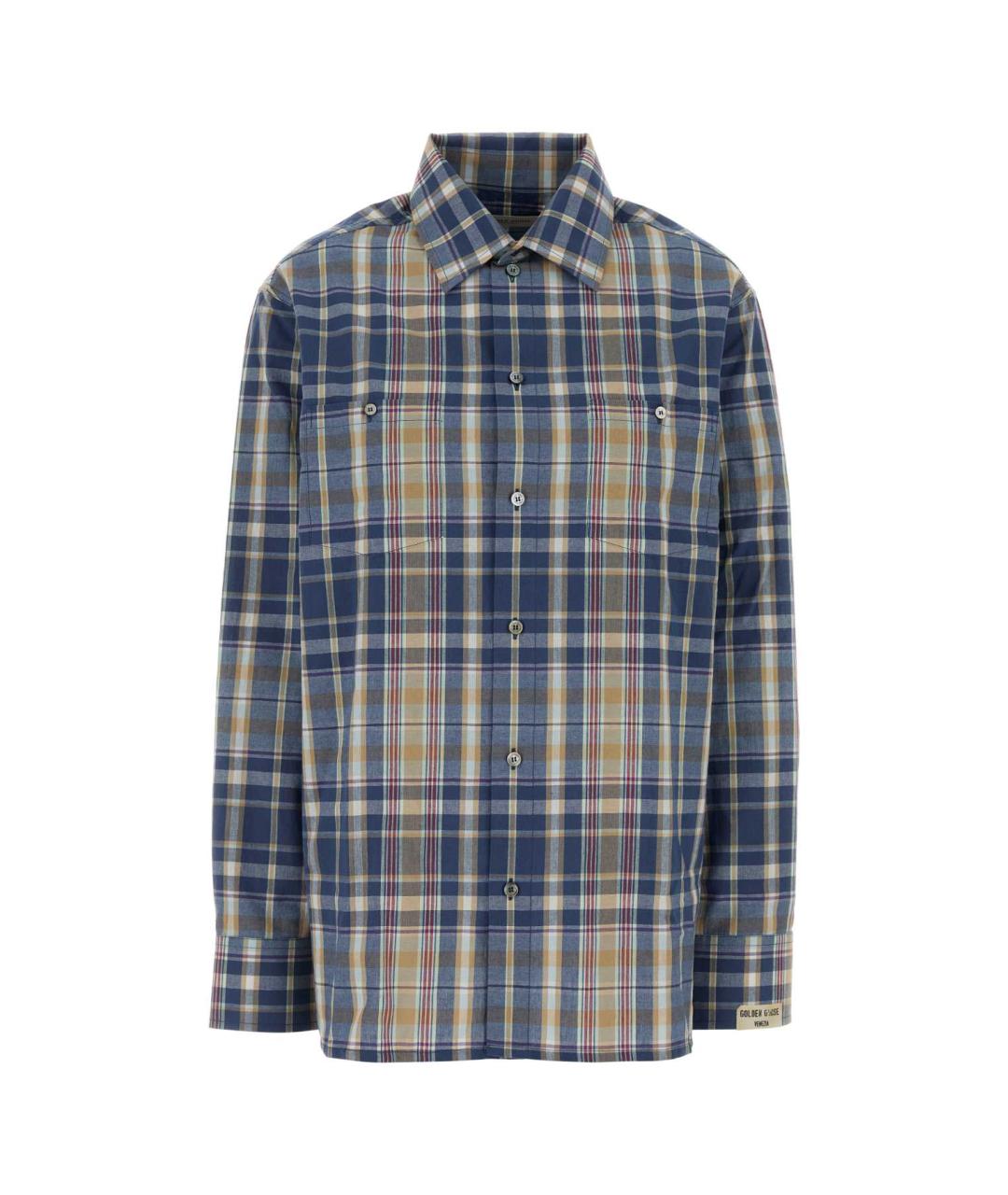 GOLDEN GOOSE DELUXE BRAND Синяя рубашка, фото 1