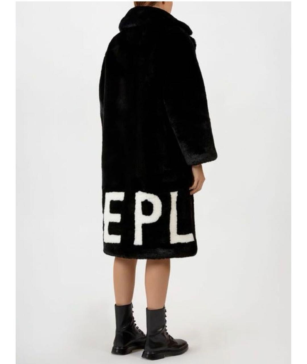 ICEBERG Черная меховая шуба, фото 5