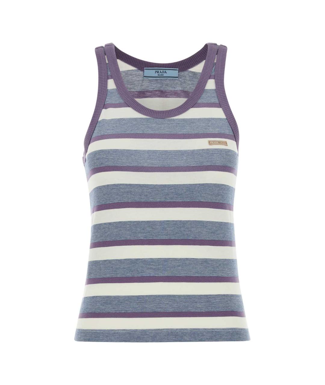 PRADA Мульти хлопковая майка, фото 1