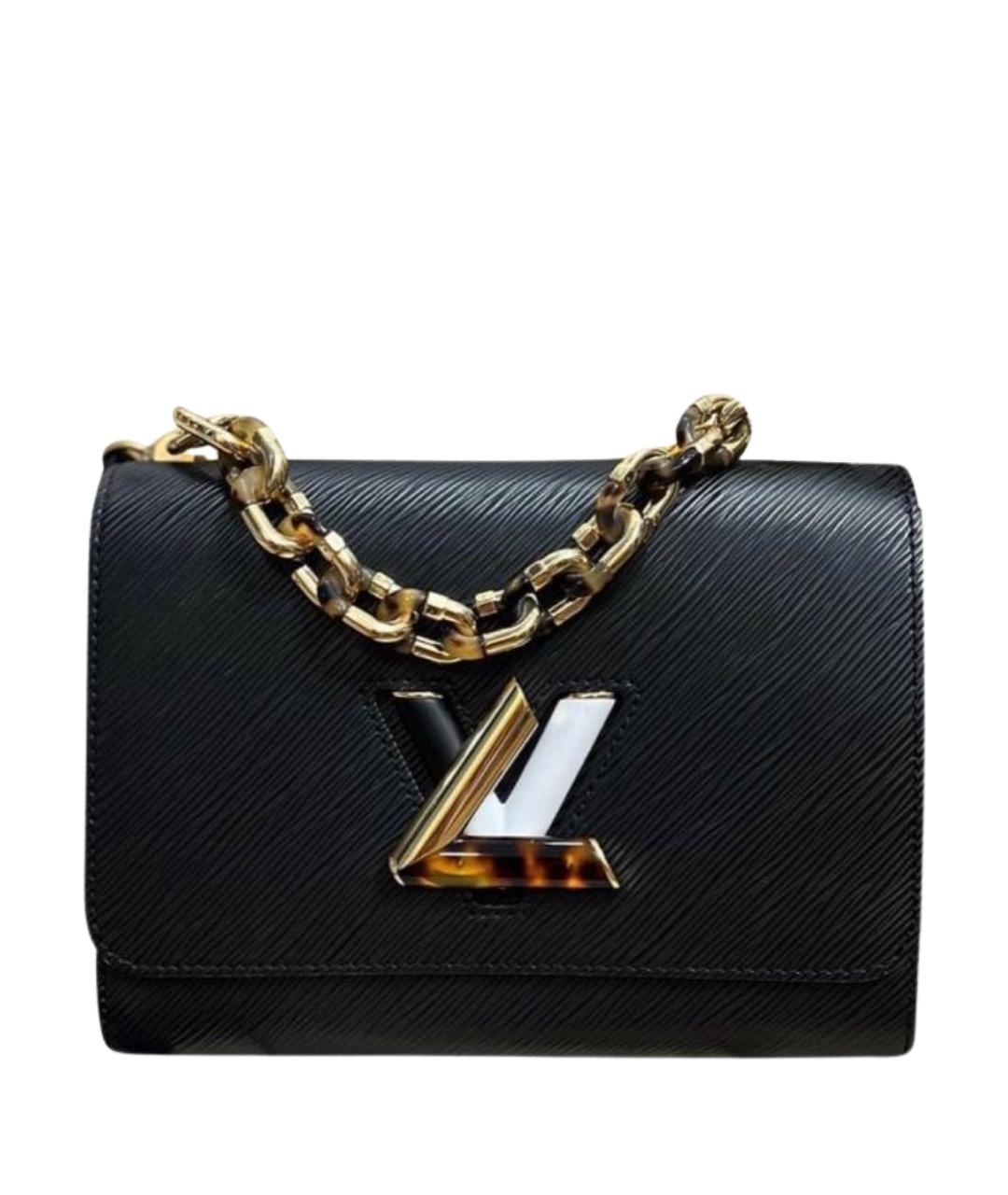 LOUIS VUITTON Черная кожаная сумка через плечо, фото 1