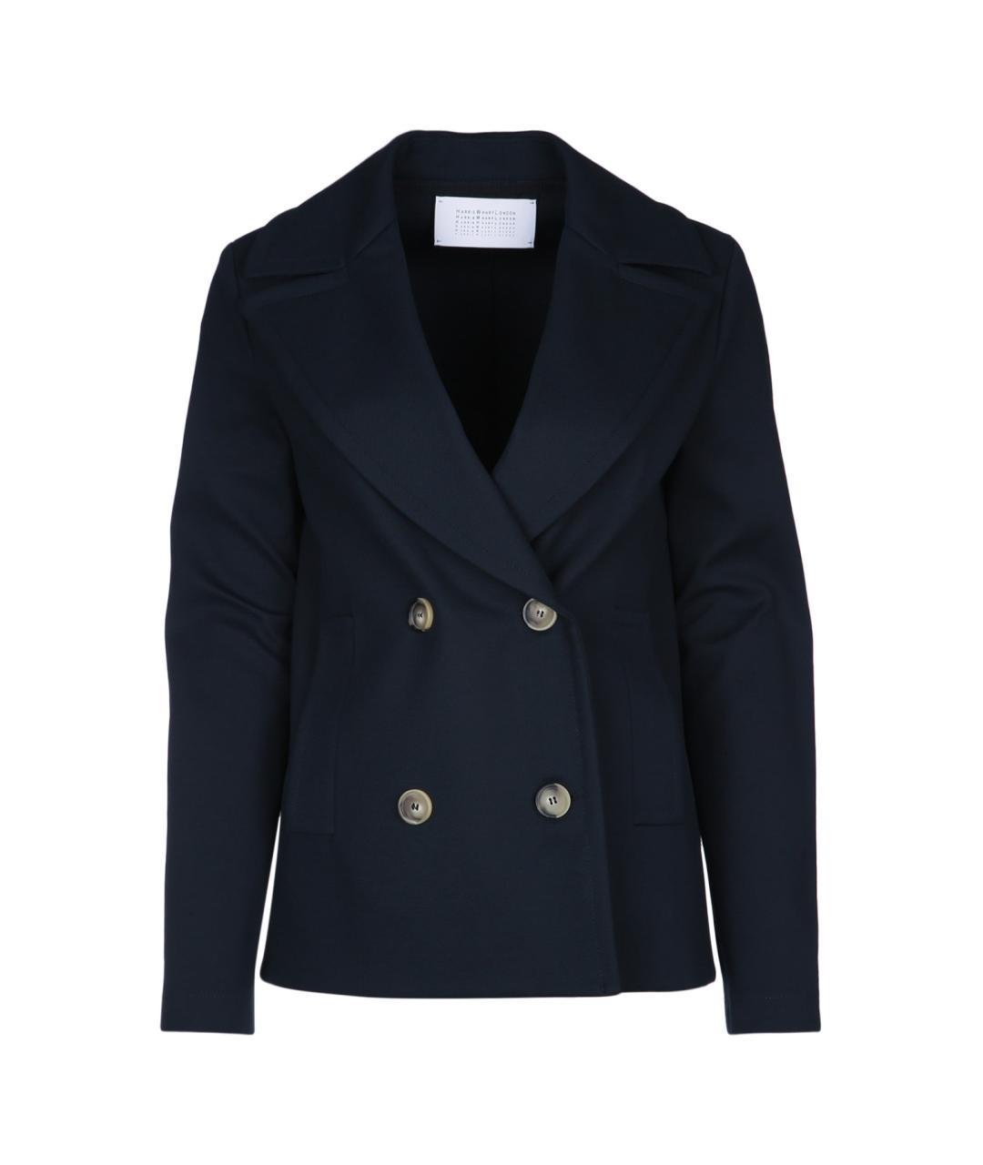 HARRIS WHARF LONDON Темно-синее хлопковое пальто, фото 1