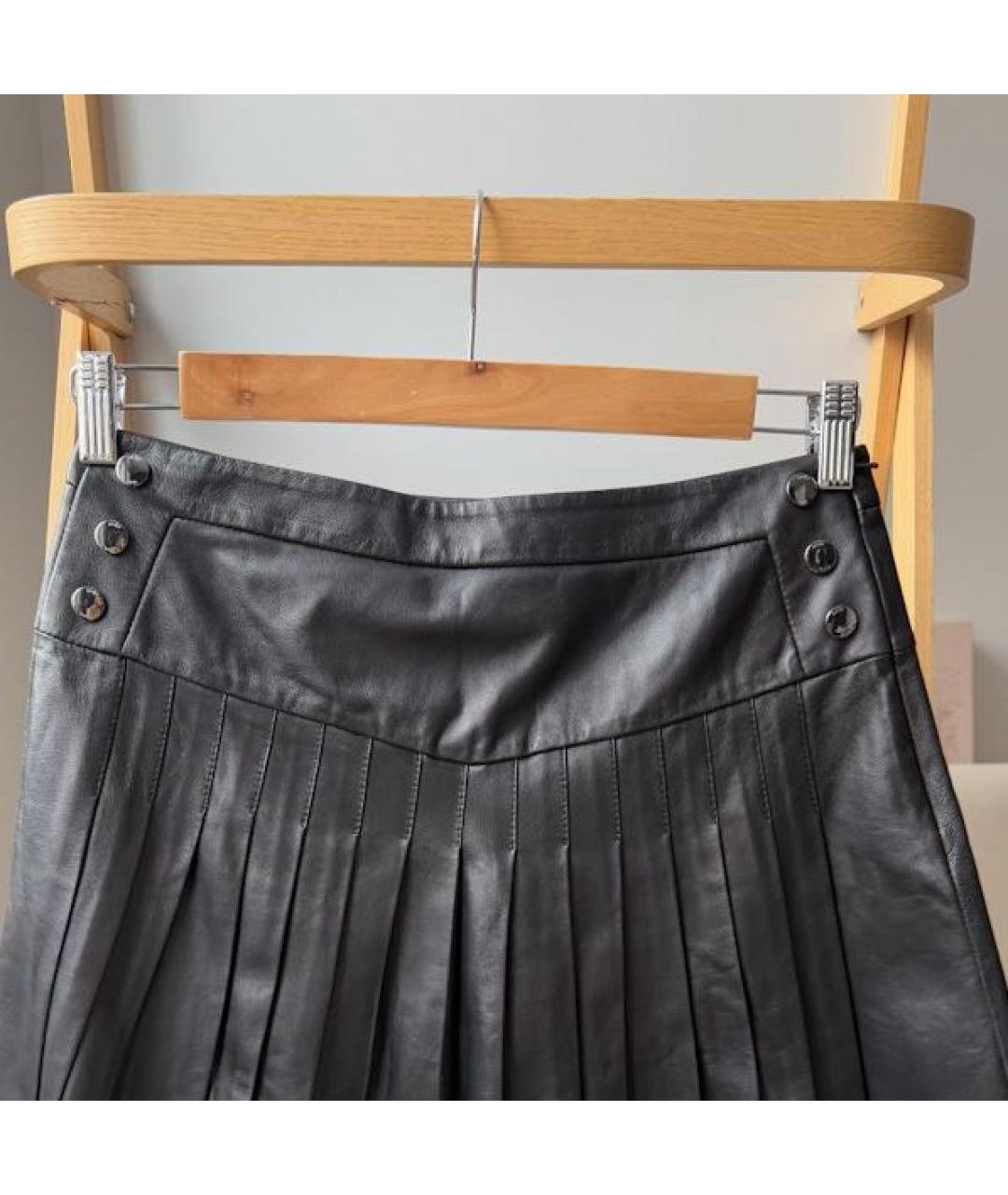 MAJE Черная юбка мини, фото 3