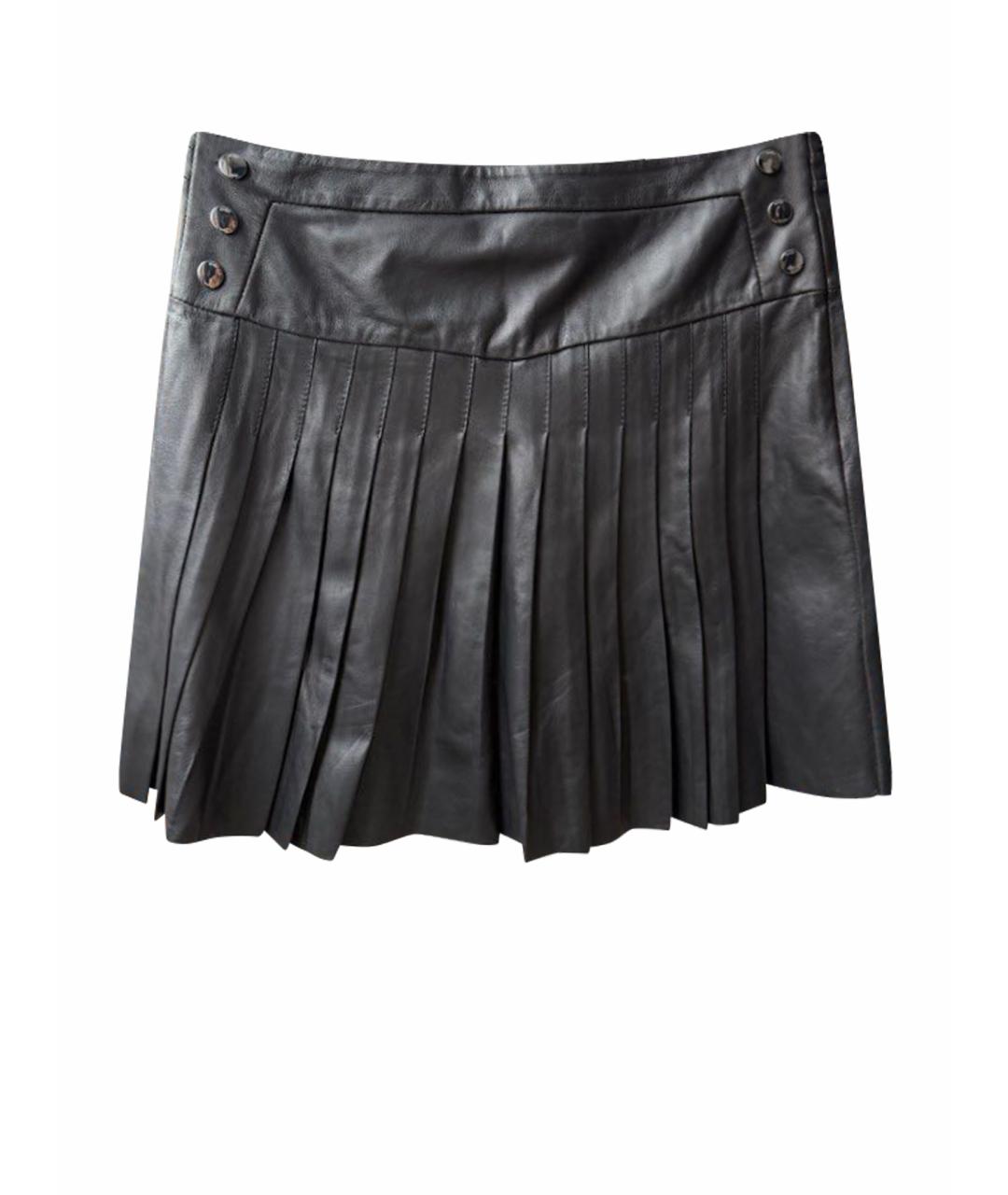 MAJE Черная юбка мини, фото 1