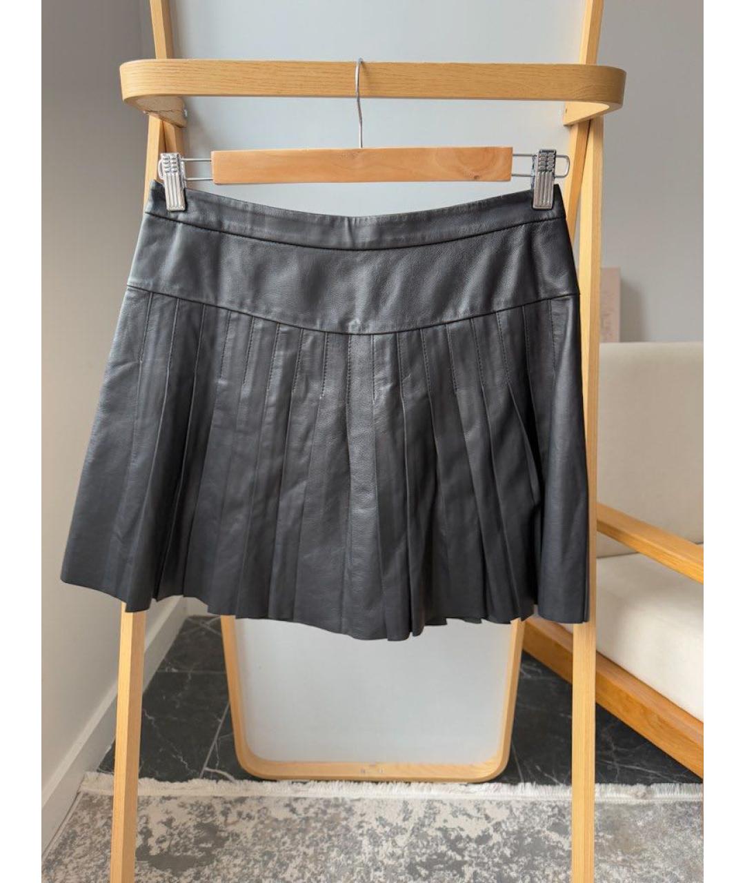 MAJE Черная юбка мини, фото 2