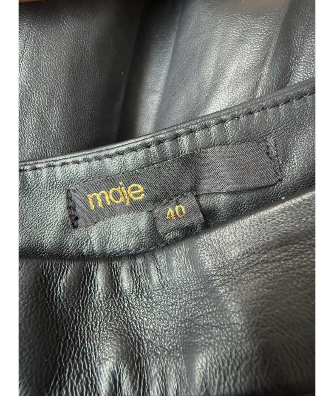 MAJE Черная юбка мини, фото 4