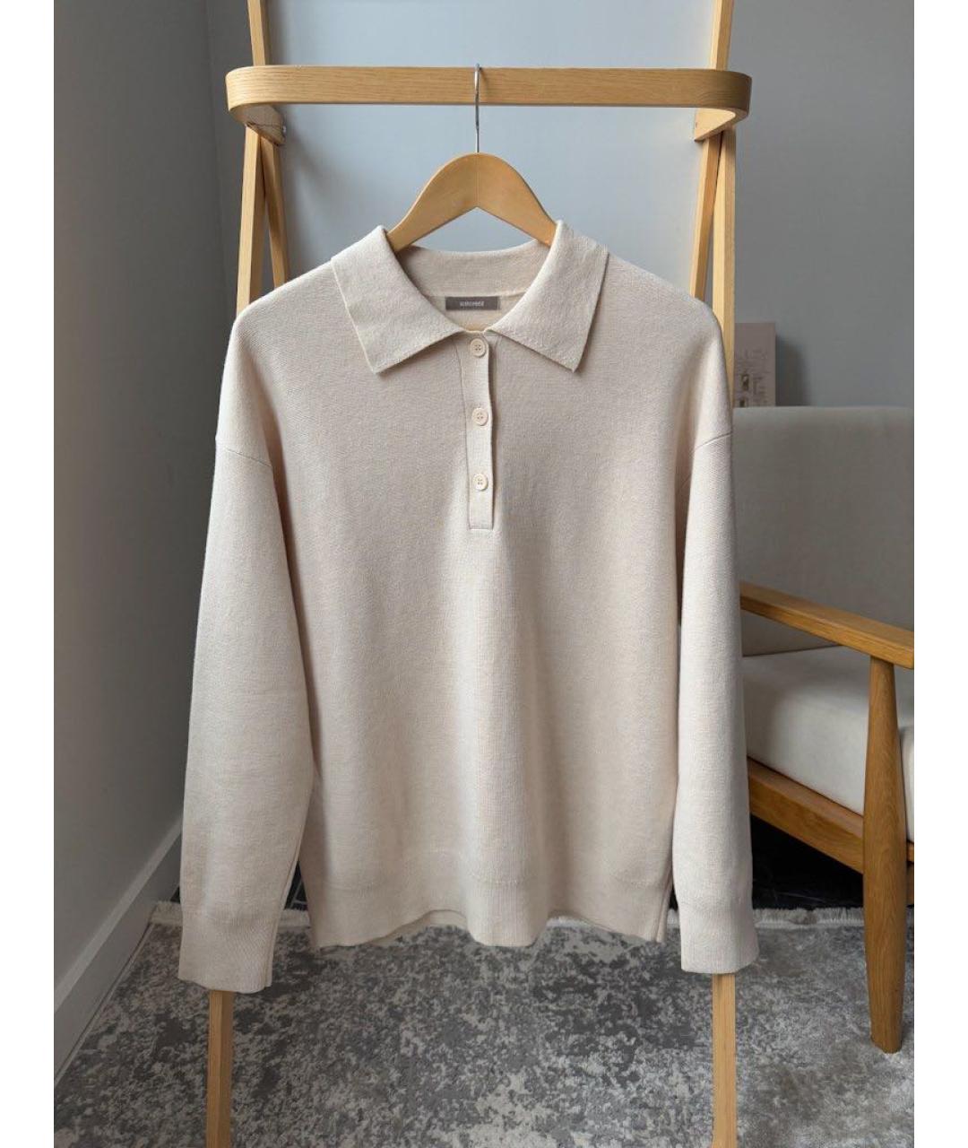 12 STOREEZ Бежевый шерстяной костюм с брюками, фото 5