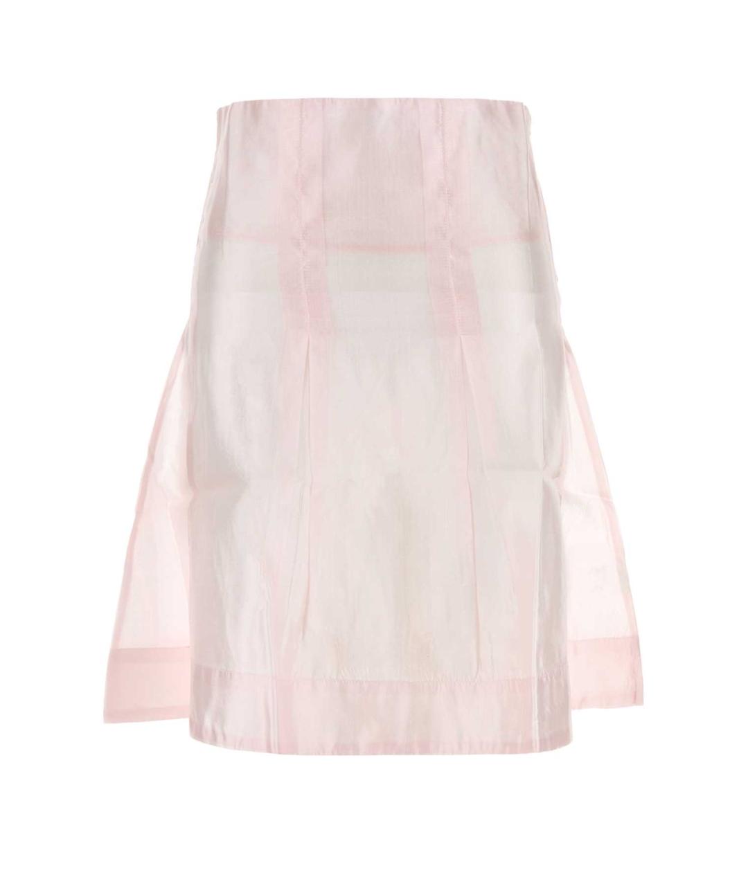 GIMAGUAS Розовая шелковая юбка миди, фото 1