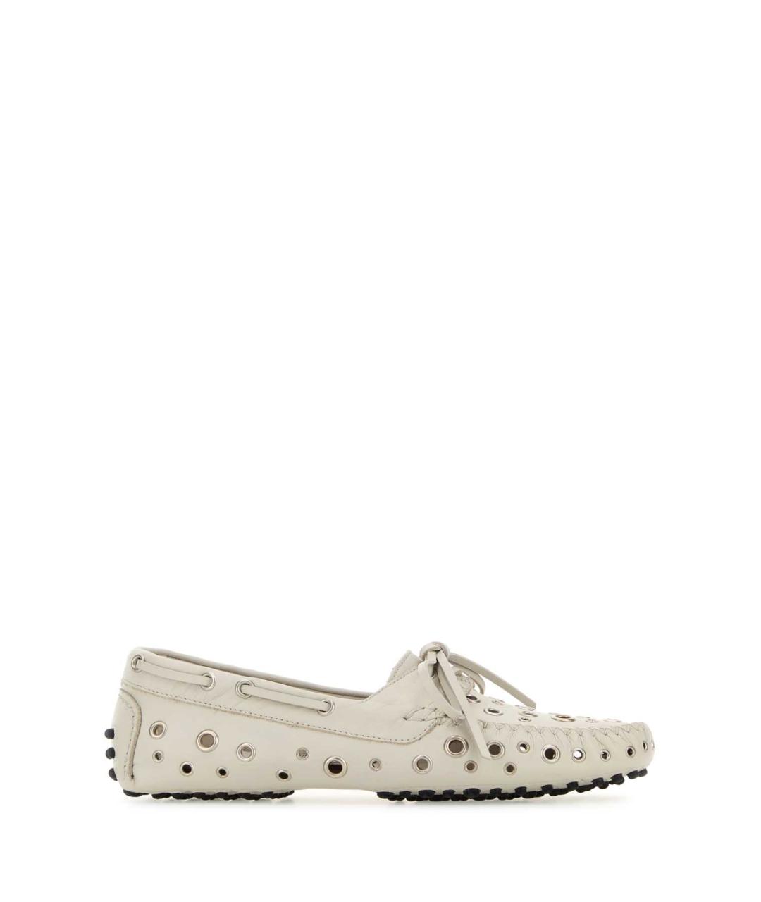 GIMAGUAS Белые кожаные лоферы, фото 1