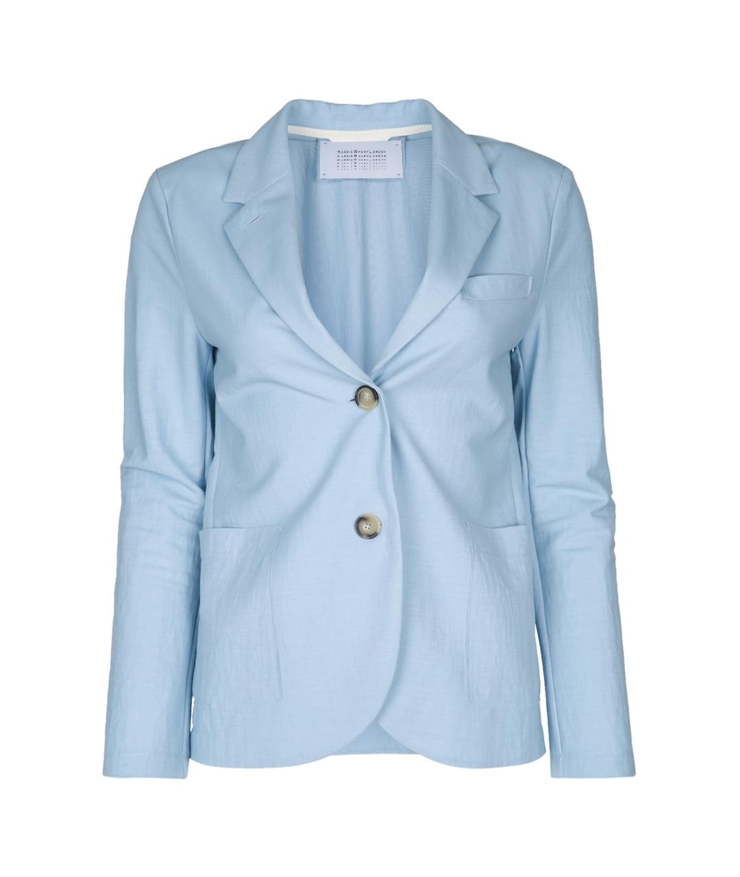 HARRIS WHARF LONDON Голубой вискозный жакет/пиджак, фото 1