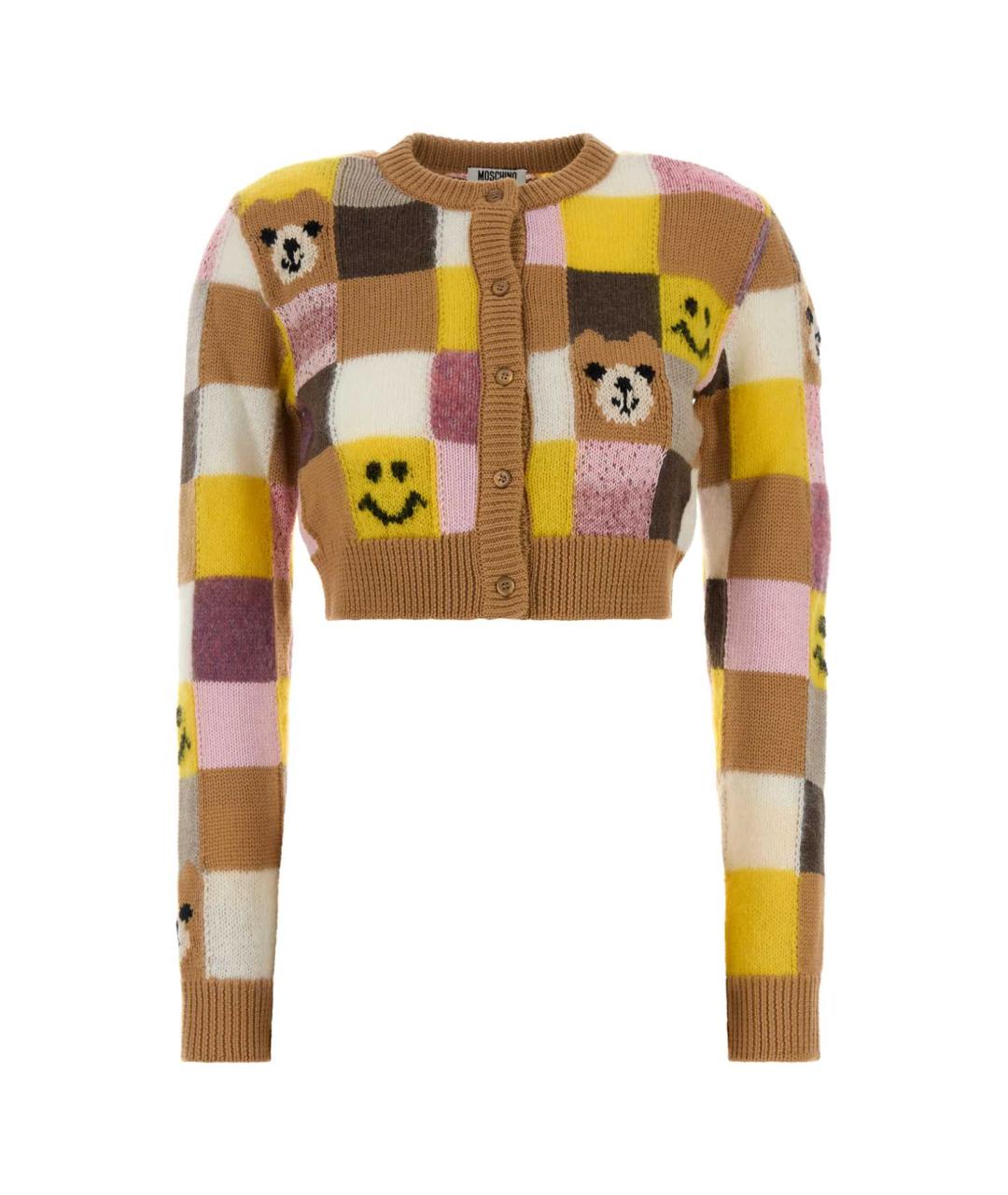 MOSCHINO Мульти шерстяной кардиган, фото 1
