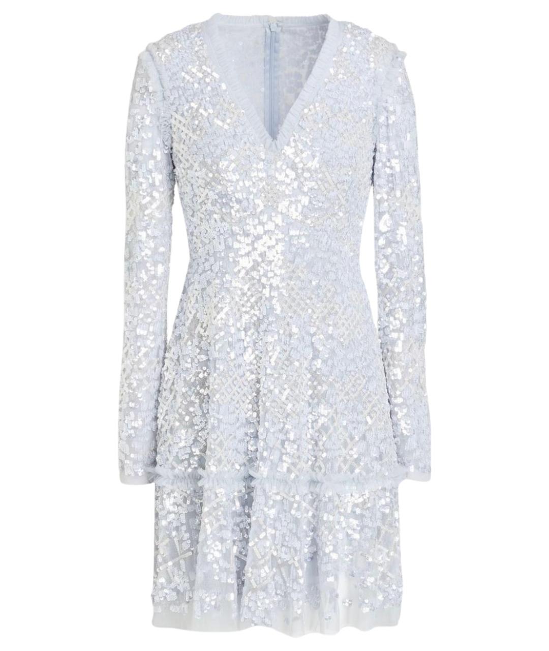 NEEDLE & THREAD Голубое полиэстеровое коктейльное платье, фото 1