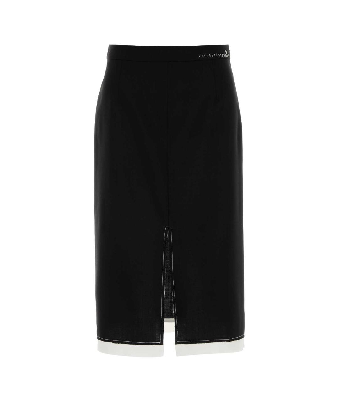 MARNI Черная юбка миди, фото 1
