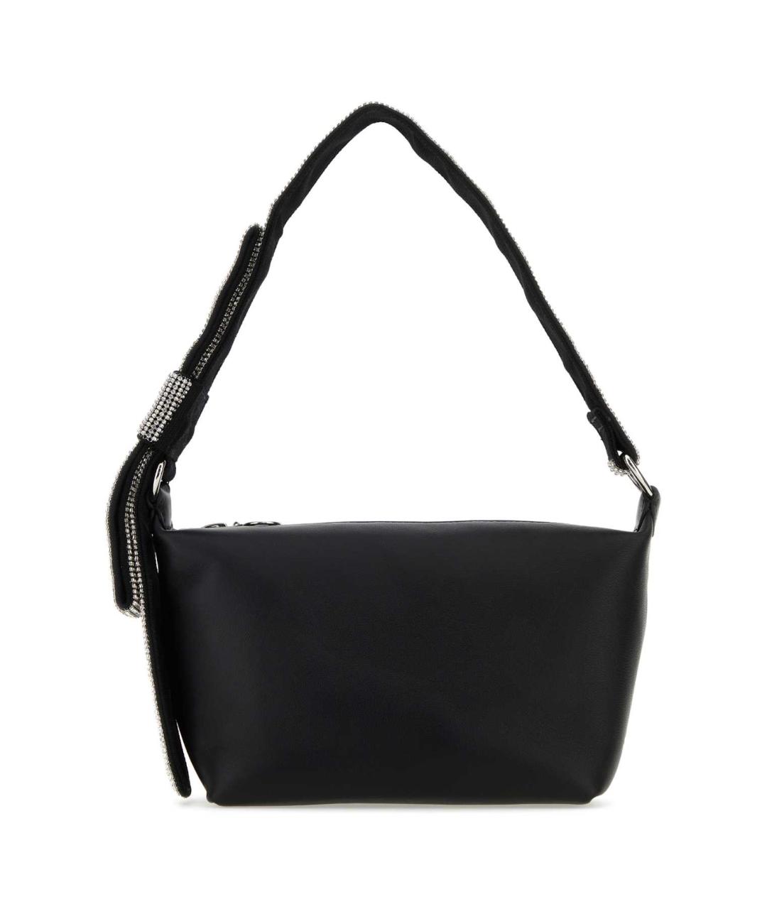 KARA Черная кожаная сумка с короткими ручками, фото 1