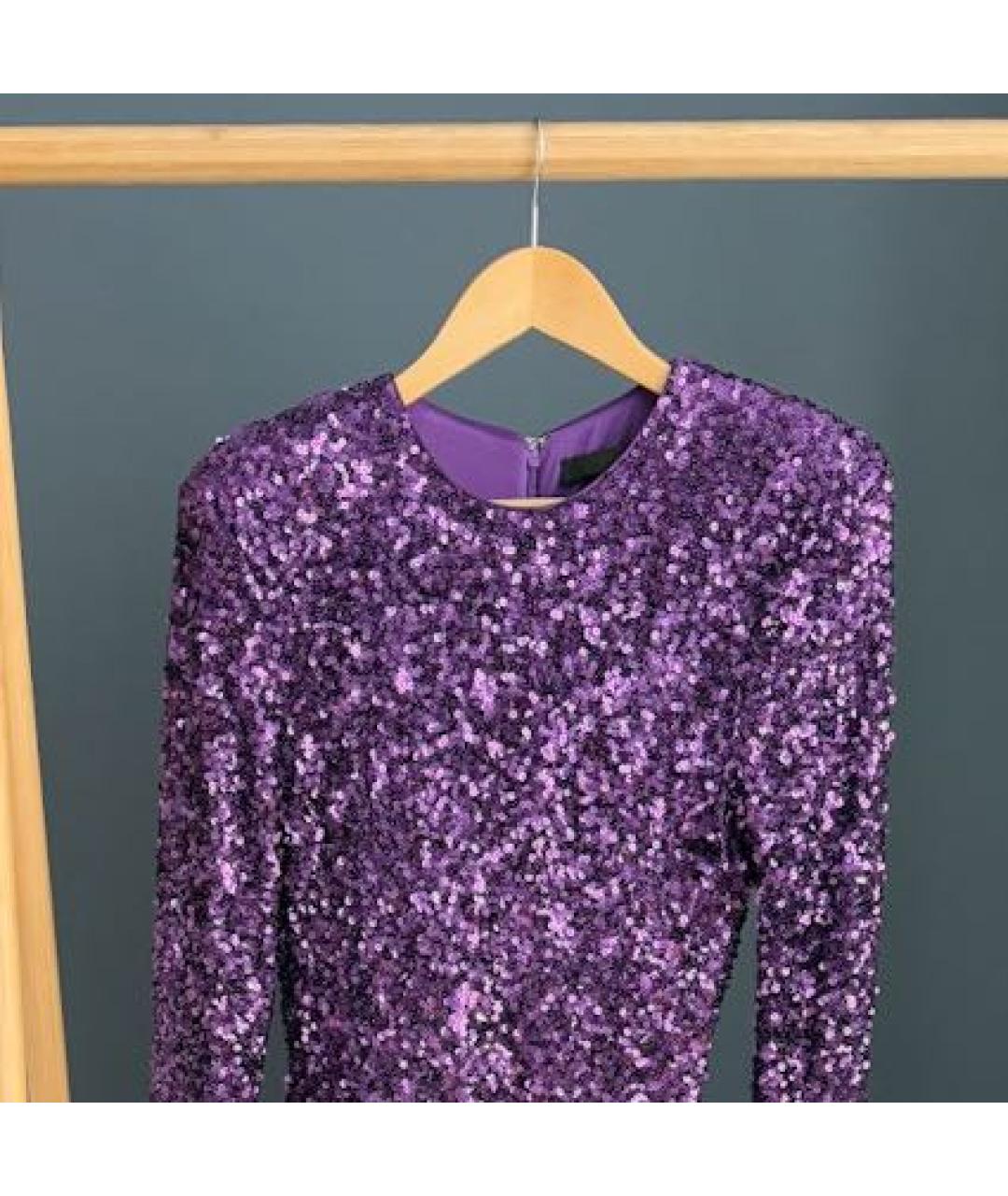 ROTATE Фиолетовое вечернее платье, фото 3