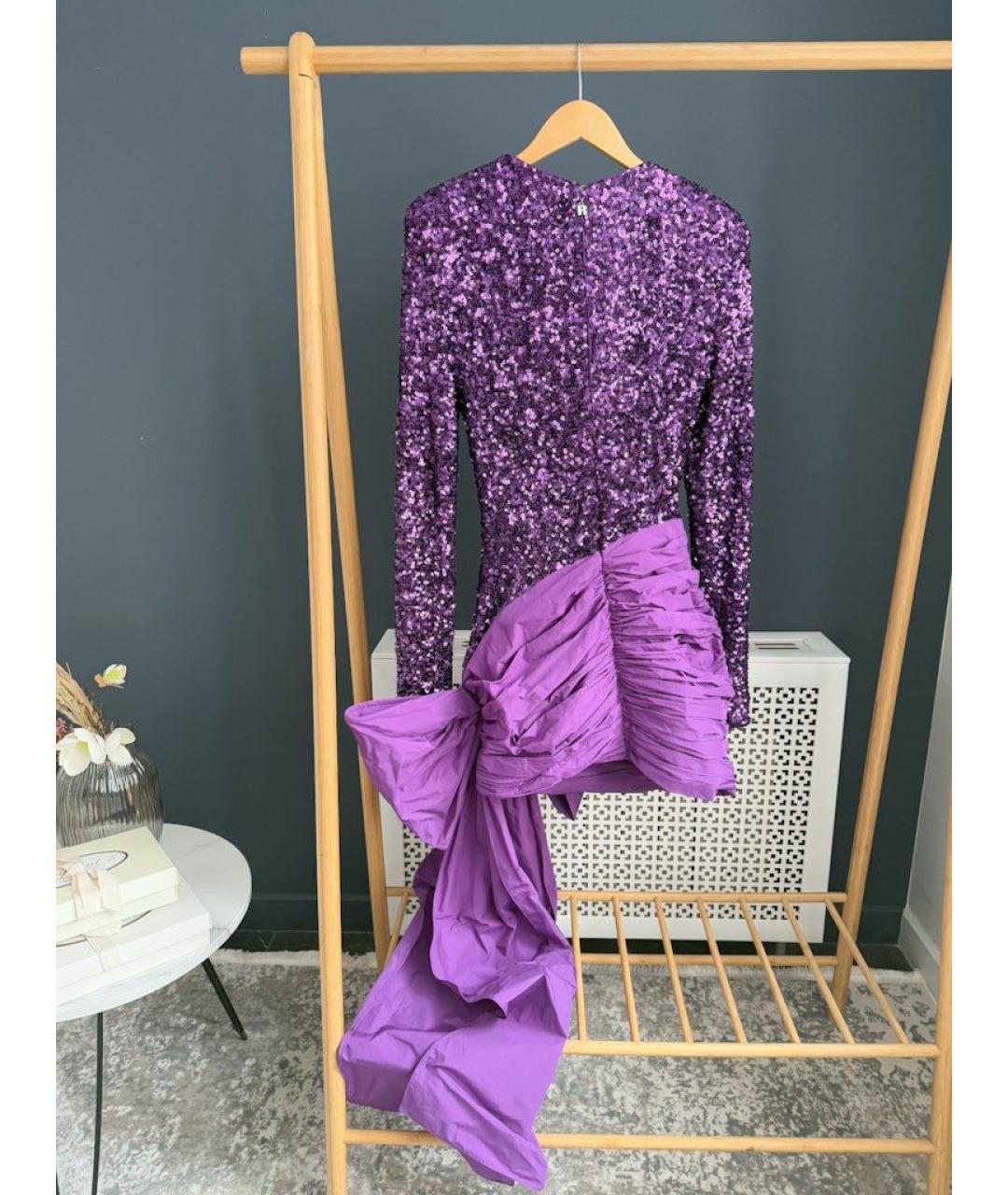 ROTATE Фиолетовое вечернее платье, фото 2