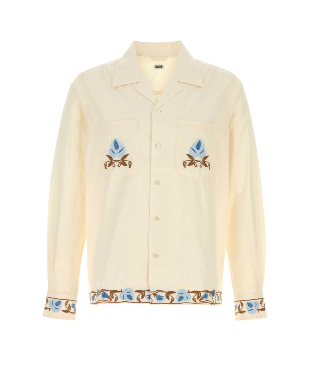 BODE Бежевая хлопковая кэжуал рубашка, фото 1