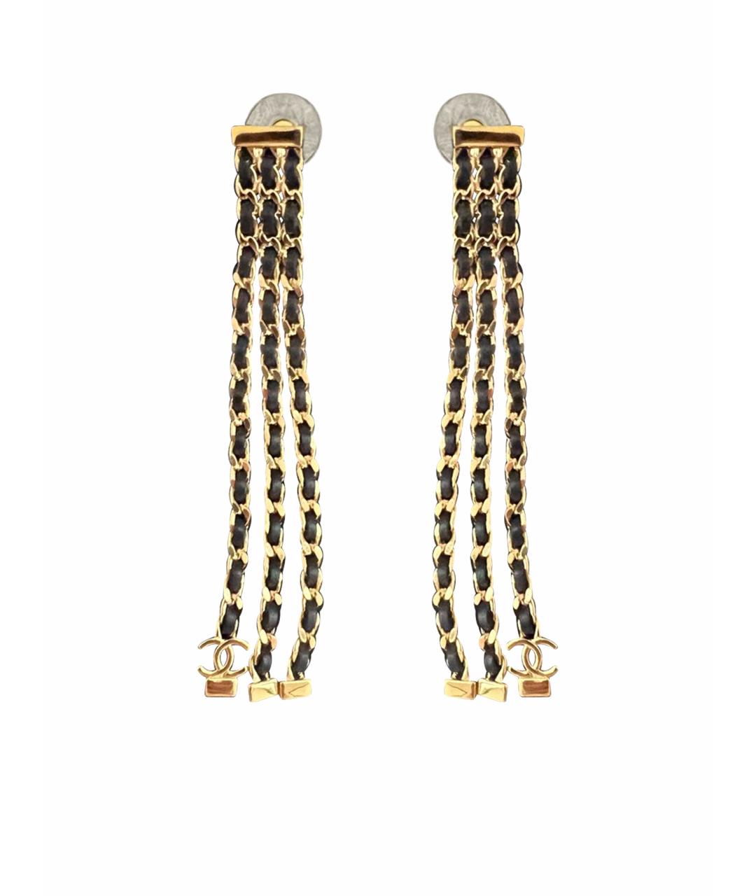 CHANEL Золотые серьги, фото 1