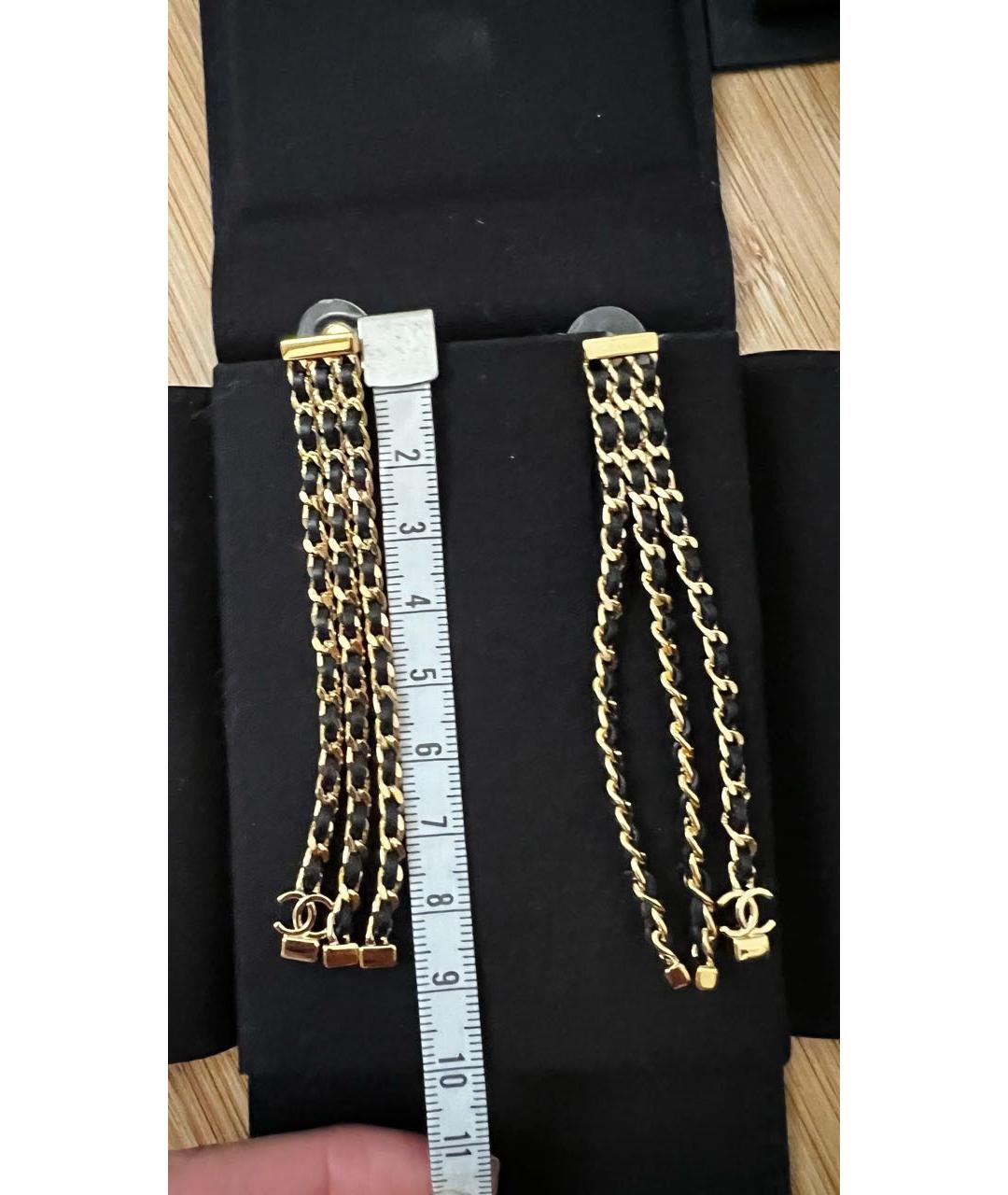 CHANEL Золотые серьги, фото 3