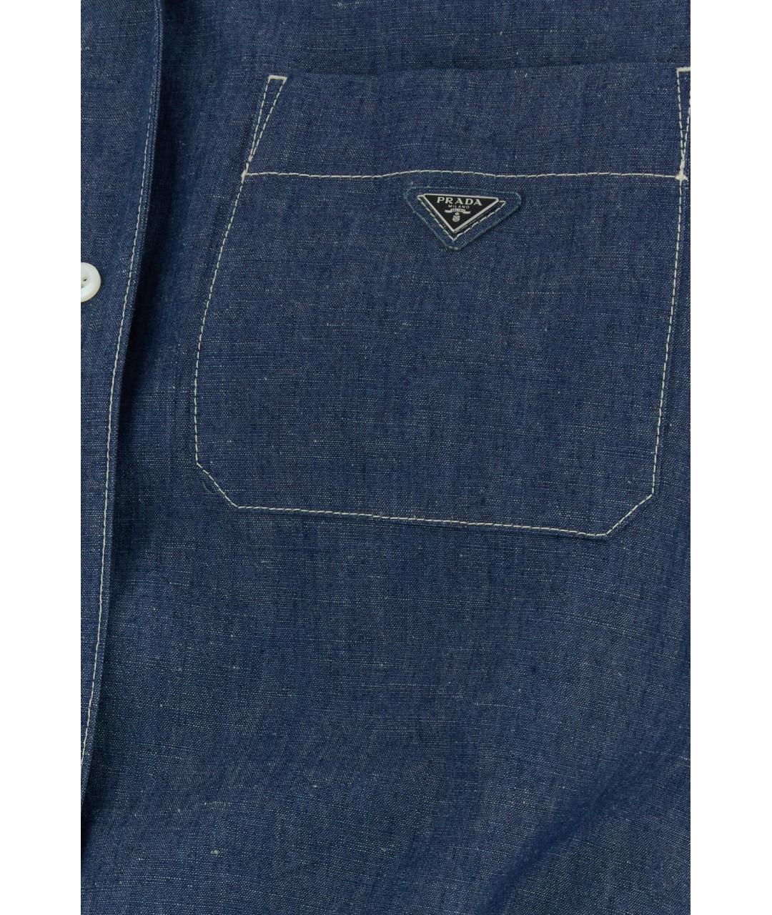 PRADA Синий хлопковый комбинезон, фото 3
