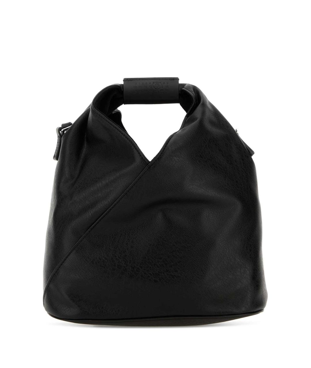 MM6 MAISON MARGIELA Черная кожаная сумка через плечо, фото 1