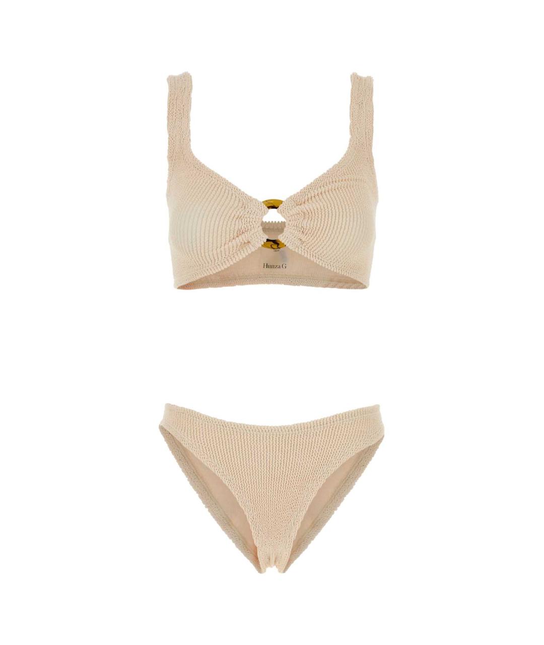 HUNZA G Оранжевый полиамидовый купальник, фото 1