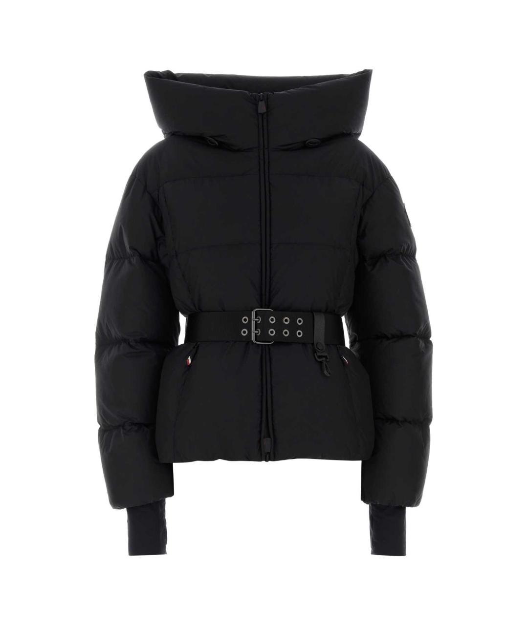 MONCLER GRENOBLE Черный полиэстеровый пуховик, фото 1