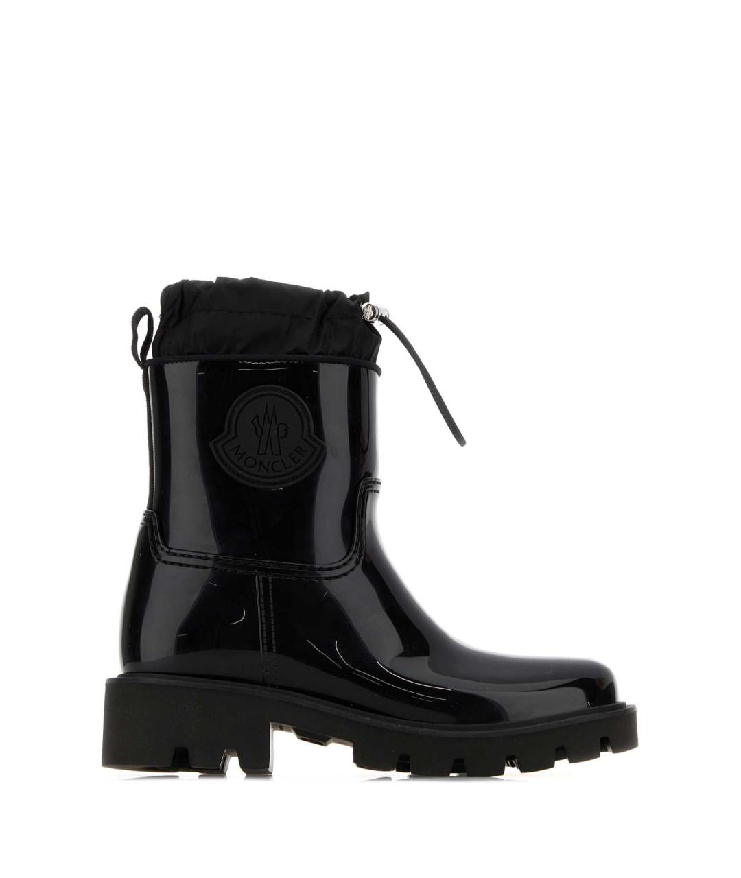 MONCLER Черные резиновые сапоги, фото 1
