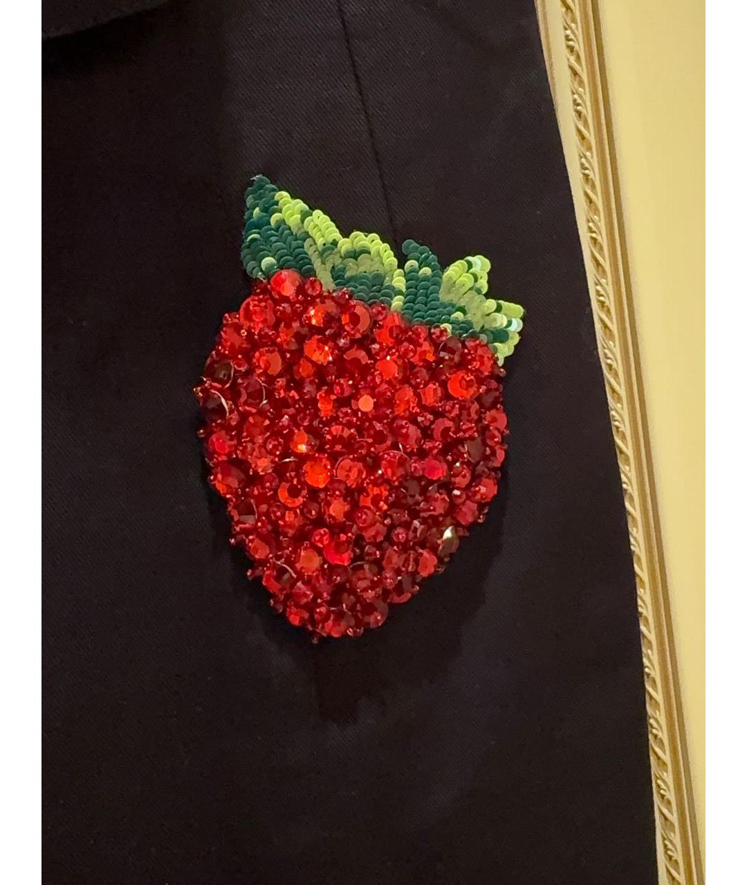 DOLCE&GABBANA Темно-синее хлопковое повседневное платье, фото 7