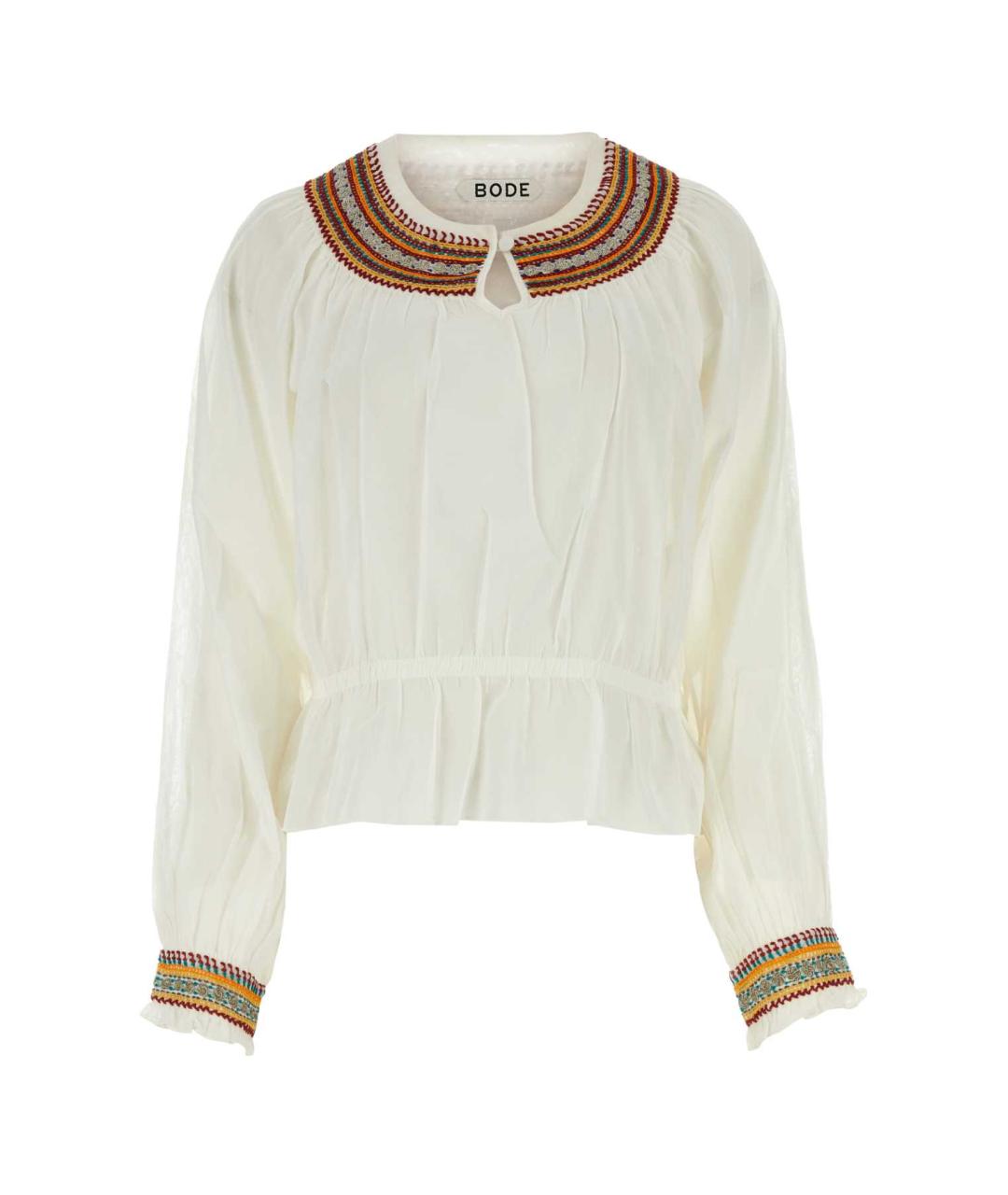 BODE Белая хлопковая блузы, фото 1