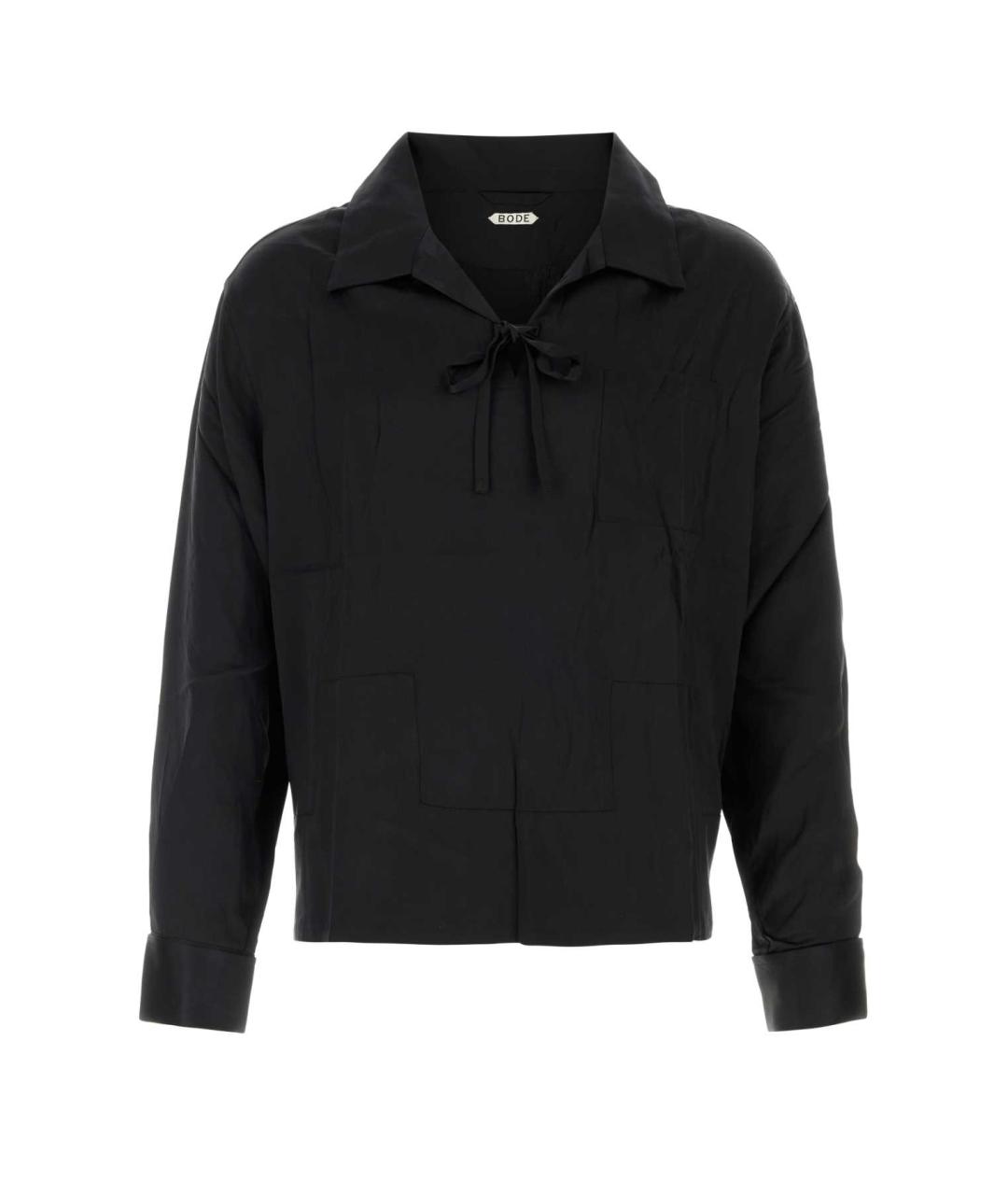BODE Черная шелковая кэжуал рубашка, фото 1