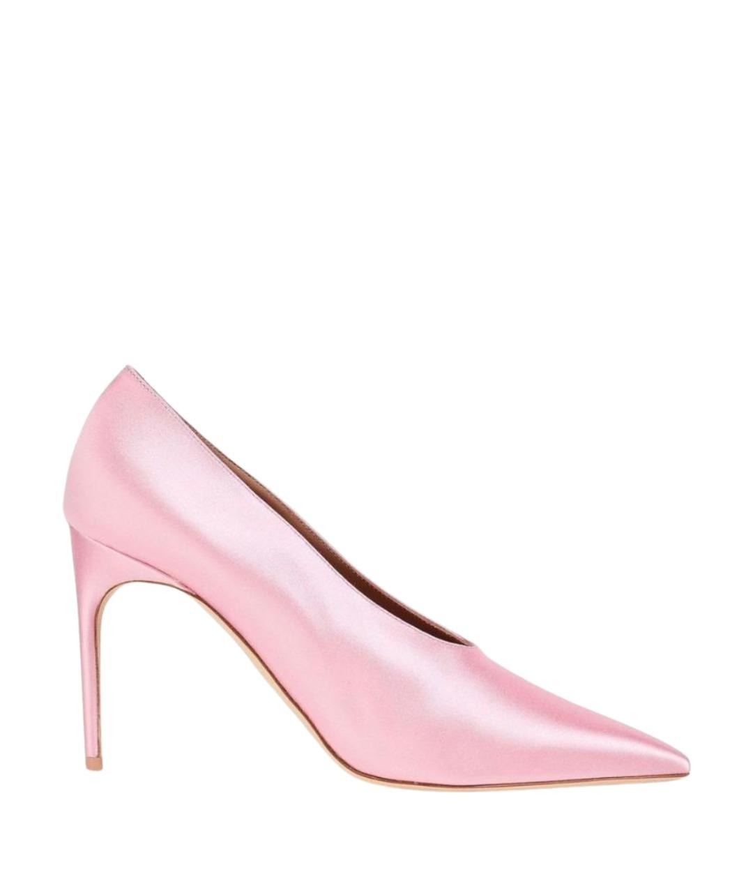 MALONE SOULIERS Розовые текстильные туфли, фото 1