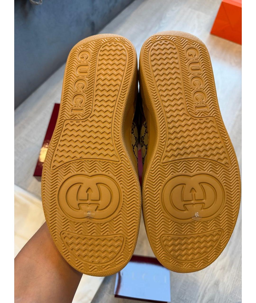 GUCCI Коричневые кроссовки, фото 6