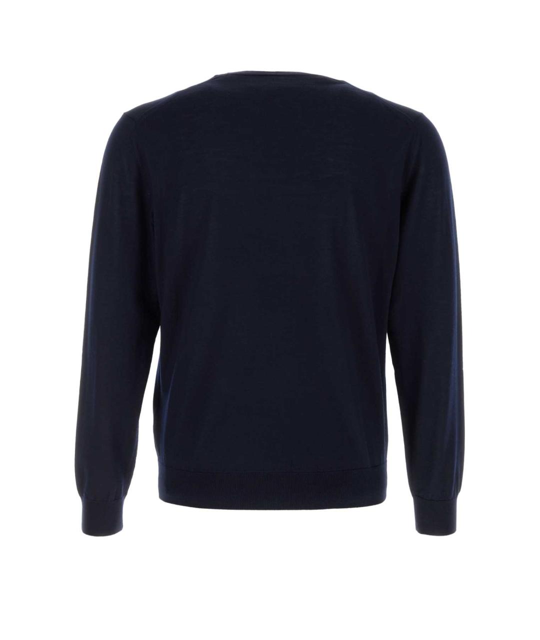 PRADA Синий шерстяной джемпер / свитер, фото 2