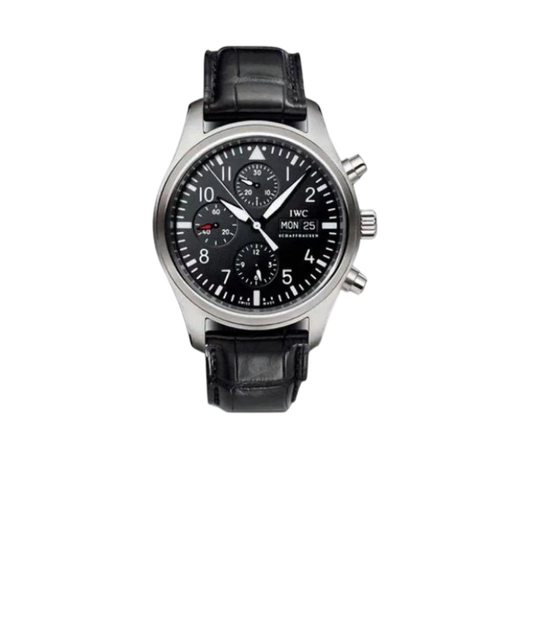 IWC Черные часы, фото 6